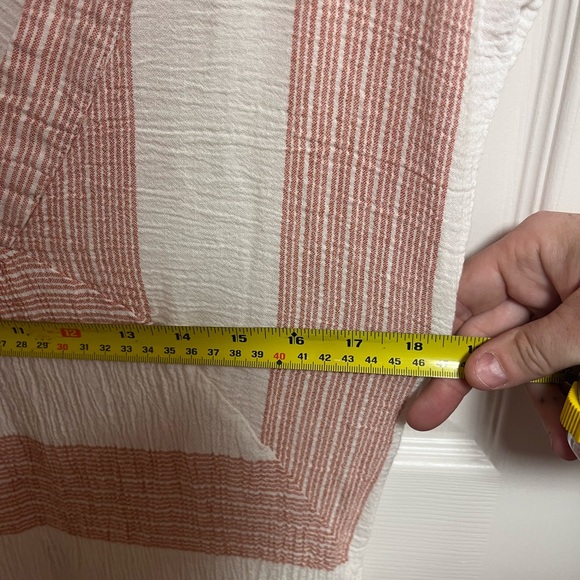 Lovestitch Muted Red and White Striped Midi Dress - Picture 9 of 11